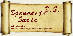 Đenadije Sarić vizit kartica